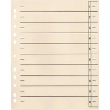 SOENNECKEN Trennblätter 24x30cm 190 g/m2 chamois 100 St.