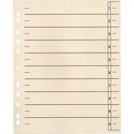 SOENNECKEN Trennblätter 24x30cm 190 g/m2 chamois 100 St.