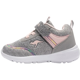 KANGAROOS Mädchen Ky-chummy Ev Sneaker, Vapor Grey Frost Pink 2063, 23 EU - 23 EU