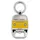 BRISA VW Collection - Volkswagen Schlüssel-Anhänger-Ring Schlüsselbund-Accessoire Keyholder mit Bier-Flaschen-Öffner im T2 Bulli Bus Design (Orange)