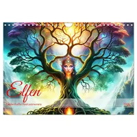 Calvendo Elfen Zauberhafte Fantasiewesen (Wandkalender 2026 DIN A4 quer),