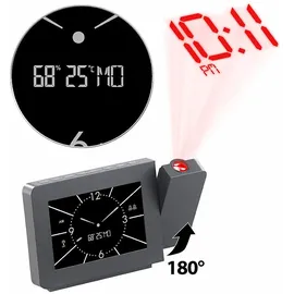 Infactory Projektions-Funkwecker schwarz