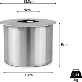 moritz Bio Ethanol Brenner Edelstahl 12,5 cm Ø 9 cm mehrfarbig