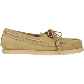 CLARKS Godney Boat 26185685 4, Schnürschuhe in Beige für Damen, 39 hellbraun, Schuhe Bootsschuh, im klassischen Design