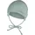 mit Umschlag Mütze aus Melange-Singlejersey Bio mit Ohrenklappen Bindeband Stickmotiv Unisex Baby Übergangsmütze steingrün 39 39