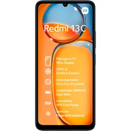 Xiaomi Redmi 13C 4G 4 GB RAM 128 GB Midnight Black