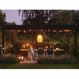 Brafab Windlicht Belfort Aluminium/Glas Anthrazit