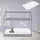 ML-Design Hausbett 70 x 140 cm Kiefer grau