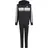 adidas Seasonal Essentials Tiberio 3-Streifen Fleece Trainingsanzug Black / White / Grey Two 152