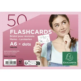 Exacompta Flashcards A6 rosa 50 St.