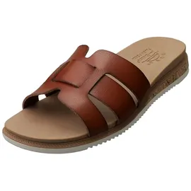 SKECHERS Desert Kiss Low Peak Look, Damen Schiebe-Sandalen, Chestnut,
