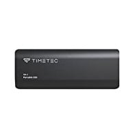 Timetec Tragbare Externe SSD USB 3.2 Gen2 USB-Typ C bis zu 550 MB/s ultradünnes Flash-Aluminium-Mini-Solid-State-Laufwerk, 1TB, Schwarz