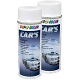 Lackspray Spraydose Sprühlack Cars Dupli Color 651953 weiss matt 2 X 400 ml