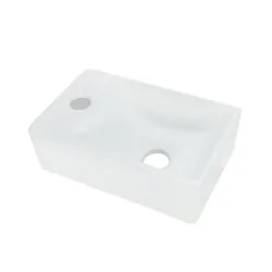 Aloni Design Waschtisch Kleines Gäste Wc Handwaschbecken Hahnloch Links Waschbecken