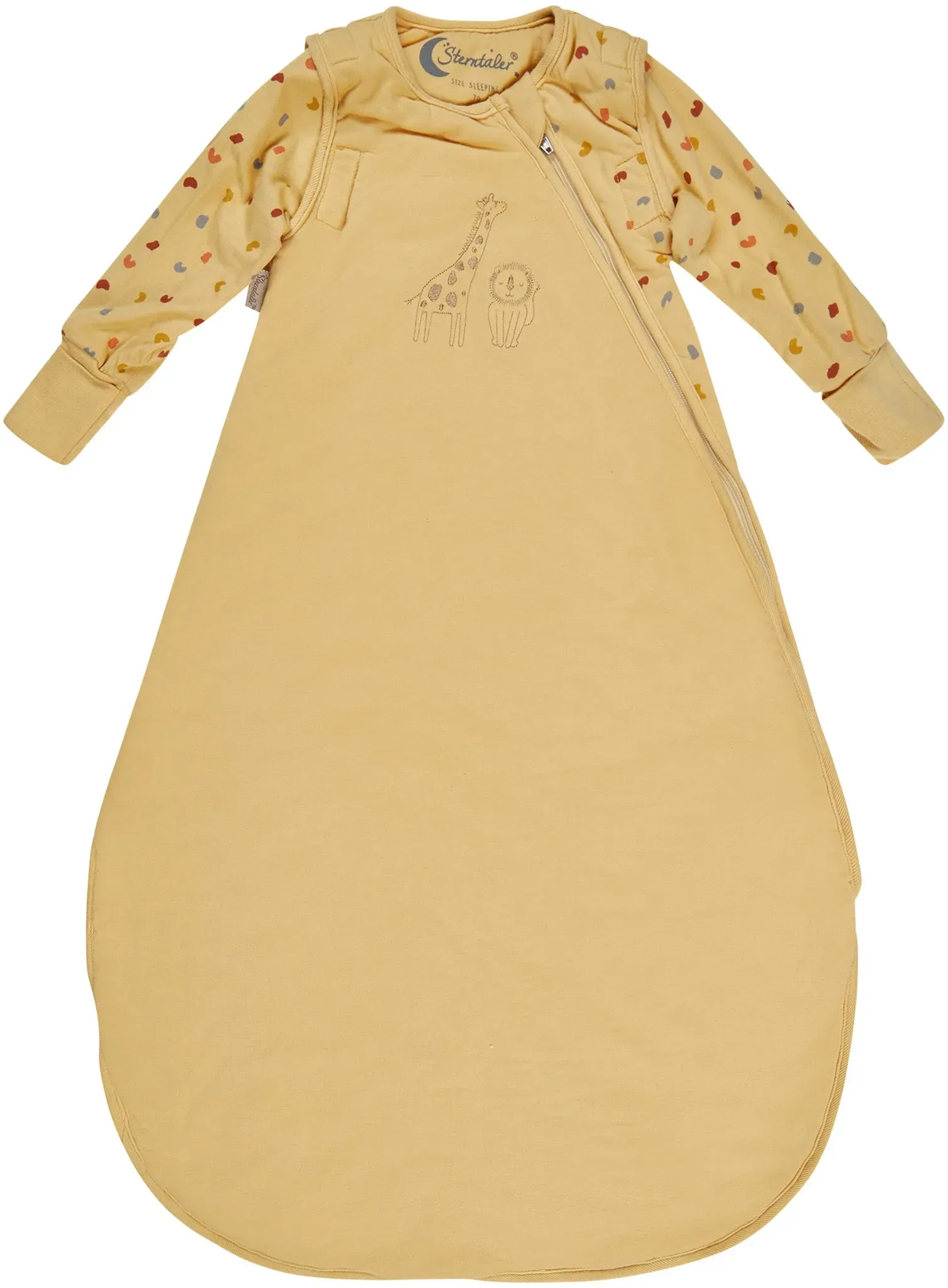 Sterntaler Ganzjahres-Schlafsack mit abnehmbaren Ärmeln 1.0 TOG, gelb, 70