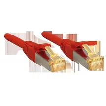 Lindy Cat.7 S/FTP PIMF LSOH, rot, 0,3m Patchkabel