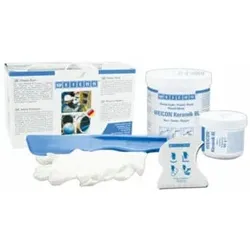 WEICON Keramik BL, mineralisch gefülltes Epoxidharz-System für extremen Verschleißschutz und hohe Abriebfestigkeit, 0,5 kg, blau