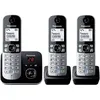 Panasonic KX-TG6823 Trio DECT, GAP Schnurloses Telefon analog Anrufbeantworter Silber, G KX-TG6823GS