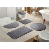 KLEINE WOLKE Badematte »Mellow«, rutschhemmend beschichtet, schnell trocknend, Badteppich, Uni-Farben, rechteckig & rund erhältlich Kleine Wolke anthrazit rechteckig cm x cm)