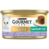 Gourmet Gold Katzennahrung Lamm u. grüne Bohnen 85g