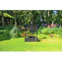 KHW Pflanzkasten Czardas 100 x 43 x 140 cm Anthrazit