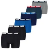 Puma Boxershort Herren 6er Pack Figurbetont-PUMA BASIC BOXER 6P ECOM 2XL