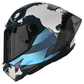 Nolan X-804 RS Ultra Carbon Dunkelblau/Weiß/Hellblau S