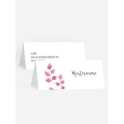 Tischkarten Hochzeit selbst gestalten mit Spruch und Fotos im Onlinedesigner bei Meine-Kartenmanufaktur.de