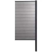 MCW Windschutz WPC-Sichtschutz Savoie 95 x 0 cm grau