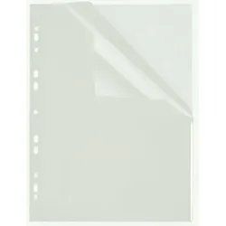 FolderSys Index Sichthülle, PP, A4, EURO-Lochung transparent, Indexstreifen weiß,