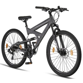 Licorne Bike Strong 2D Premium Mountainbike in 26, 27,5 und 29 Zoll Fahrrad für Jungen, Mädchen, Damen und Herren Scheibenbremse vorne und hinten 21 Gang-Schaltung -
