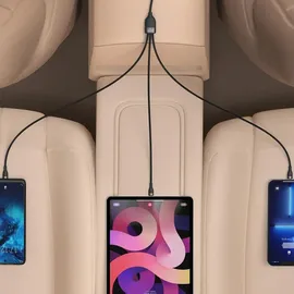 Baseus Flash Series 2 USB-C + micro USB + Lightning 100W, 1.5m Black