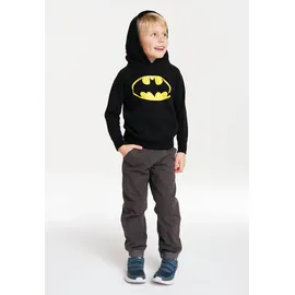 LOGOSHIRT Kapuzensweatshirt Batman-Logo schwarz 92/98