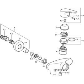 Hansa Hansamix Einhandmischer für 1 Verbraucher Chrom 01670183