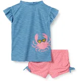 Playshoes Uv-schutz Bade-set Zweiteilig Schwimmshirt Badeshorts Badebekleidung, Krebs, 122-128