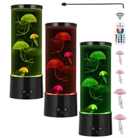 SOBEAU Quallen Lavalampe,Quallen Aquarium Lampe,LED Lavalampe 17 Farben,Stimmungsvolles Licht,Nachtlicht zur Dekoration von Haus und Büro,für Kinder,Freunde,Geburtstagsgeschenk