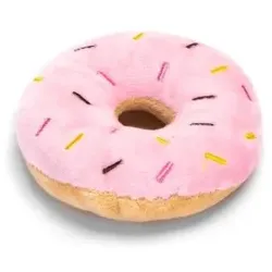 nobleza  - Plüsch-Hundespielzeug Donut pink