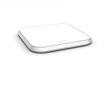 ZENS Aluminium 10W kabelloses Ladegerät (Apple & Samsung Fast Charging, Qi-Zertifiziert, Netzteil + Kabel inklusive) Weiß