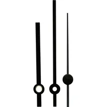 EUROTIME Zeigersatz Standard Aluminium Rund Schwarz
