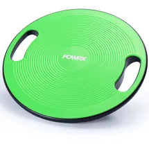 POWRX Balance Board Erwachsene/Kinder Ø 40cm mit Griffen I Therapiekreisel Physiotherapie für propriozeptives Training und Fitness, Wackelbrett Grün