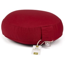 bodhi Meditationskissen Meditationskissen RONDO ECO EXTRA FLACH Dinkel bordeaux