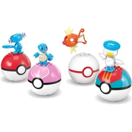 Mega Construx Pokémon Actionfigur Bauspielzeug-Set Wasser-Typ Trainerteam 5 cm