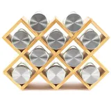 Hanseküche Gewürzregal aus Holz 26 x 18 x 9,5 cm Schwarz