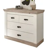 furn.design Kommode Rovola 107 x 84 cm Weiß