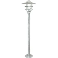 Gartenleuchte NORDLUX "AGGER", silber (silberfarben), H:83cm, Lampen, Seewasserfest, Robustes verzinktes Gehäuse, 15 Jahre Garantie
