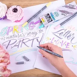 Online Schreibgeräte Calli.Brush Double Brush-Pens 5 St. Pastell