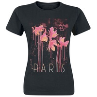 Rammstein T-Shirt - Blut Frühling - S bis XL - für Damen - Größe XL - schwarz  - Lizenziertes Merchandise! - XL