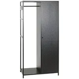 XXXLutz Xxxl Garderobe, Schwarz, Metall, 80x170x45 cm, Garderobe, Garderoben-Sets