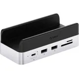 ORICO USB-C® Dockingstation VS10 Mini Dock Desktop Stand integrierte Halterung, integrierter Kartenleser, M.2 SSD Steckplatz