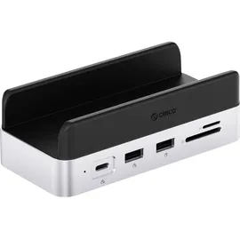 ORICO USB-C® Dockingstation VS10 Mini Dock Desktop Stand integrierte Halterung, integrierter Kartenleser, M.2 SSD Steckplatz